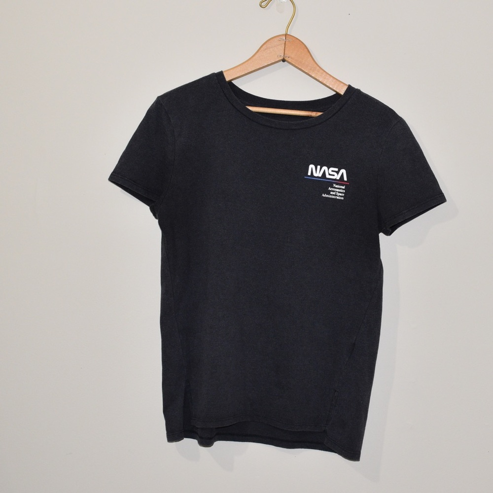 Freeze NASA Graphic Tee Shirt Gray Medium